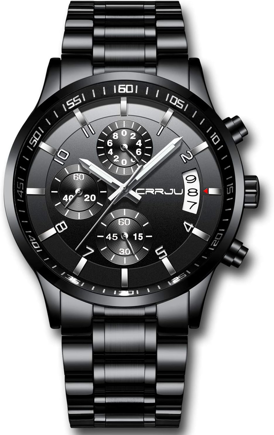 Black Chronograph Watch Men