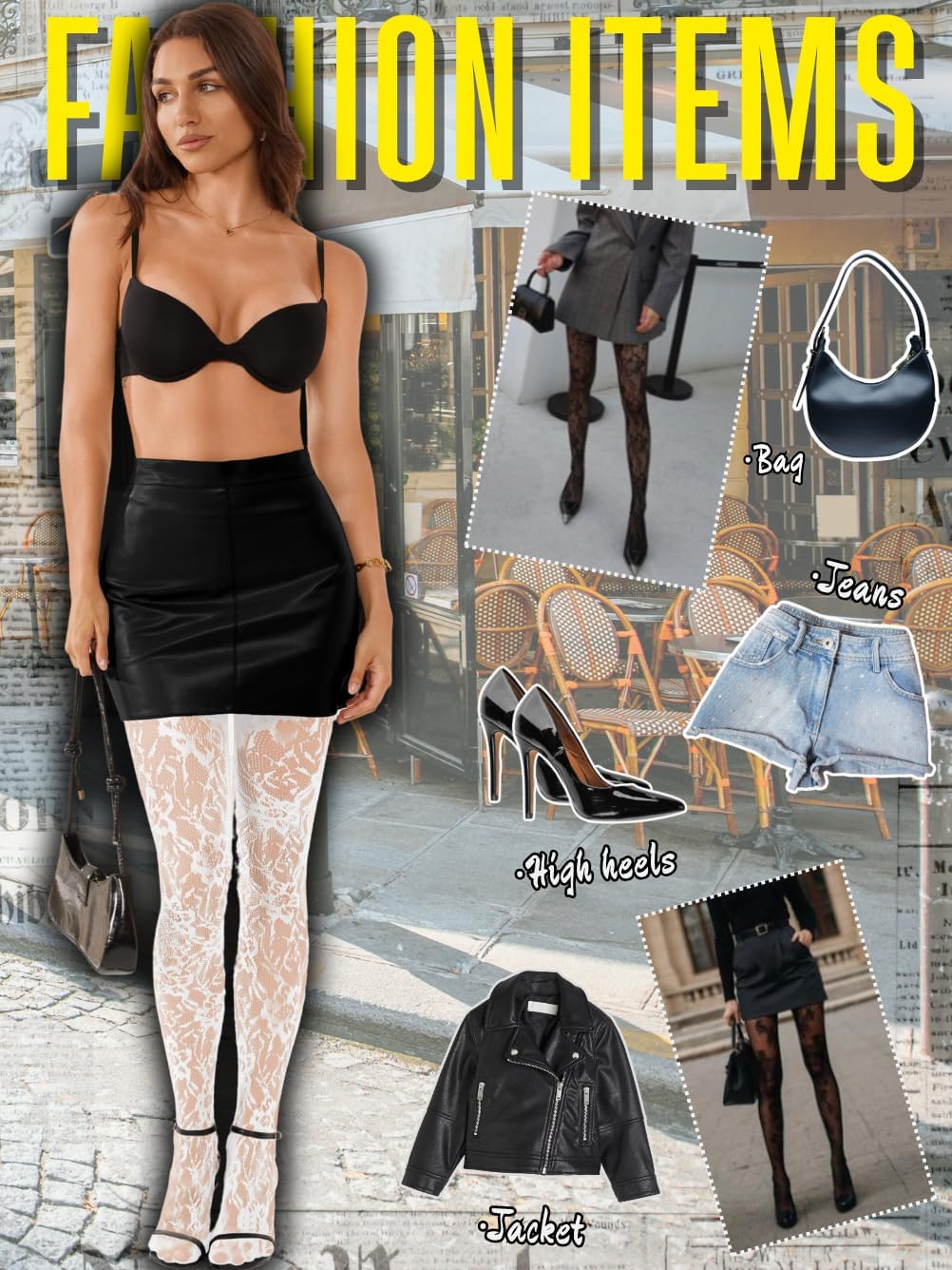 Lace Tights For Women,Floral Patterned Sexy Fishnet Stockings,Sheer Pantyhose Halloween Costume - Image 5