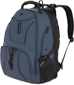 SWISSGEAR 1900 ScanSmart TSA Laptop Backpack Fits 17 Inch Laptop with RFID Protection and Tablet Pocket, 19-Inch