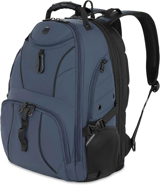 SWISSGEAR 1900 ScanSmart TSA Laptop Backpack Fits 17 Inch Laptop with RFID Protection and Tablet Pocket, 19-Inch
