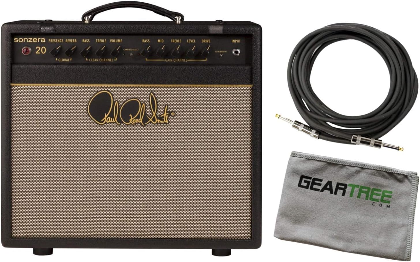 PRS Sonzera 20-Watt 1 x 12in Electric Combo Guitar Amplifier Bundle w/Cable