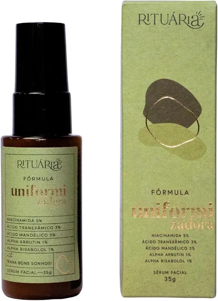 Rituária Fórmula Uniformizadora, Sérum Facial com Niacinamida, Alfa-Arbutin e Ácido Hialurônico, 3 Meses de Tratamento – 35g