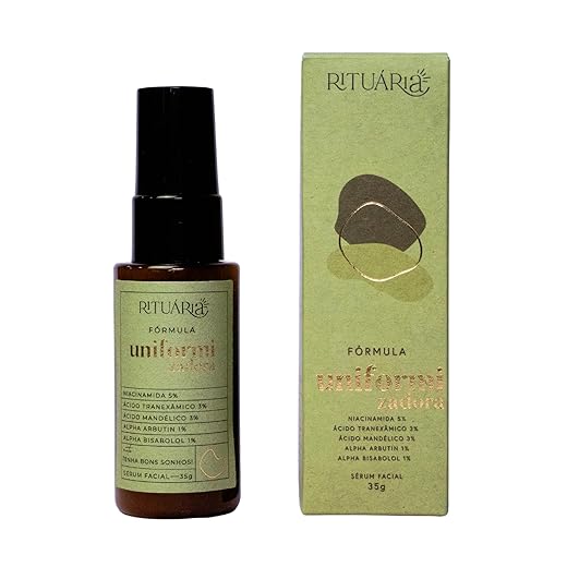 Rituária Fórmula Uniformizadora, Sérum Facial com Niacinamida, Alfa-Arbutin e Ácido Hialurônico, 3 Meses de Tratamento – 35g