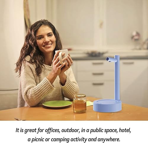 Miniatura 4 de Dispensador de botellas de agua de escritorio, dispensador automático de jarra de agua para botellas de 5 galones y universal con 7 niveles