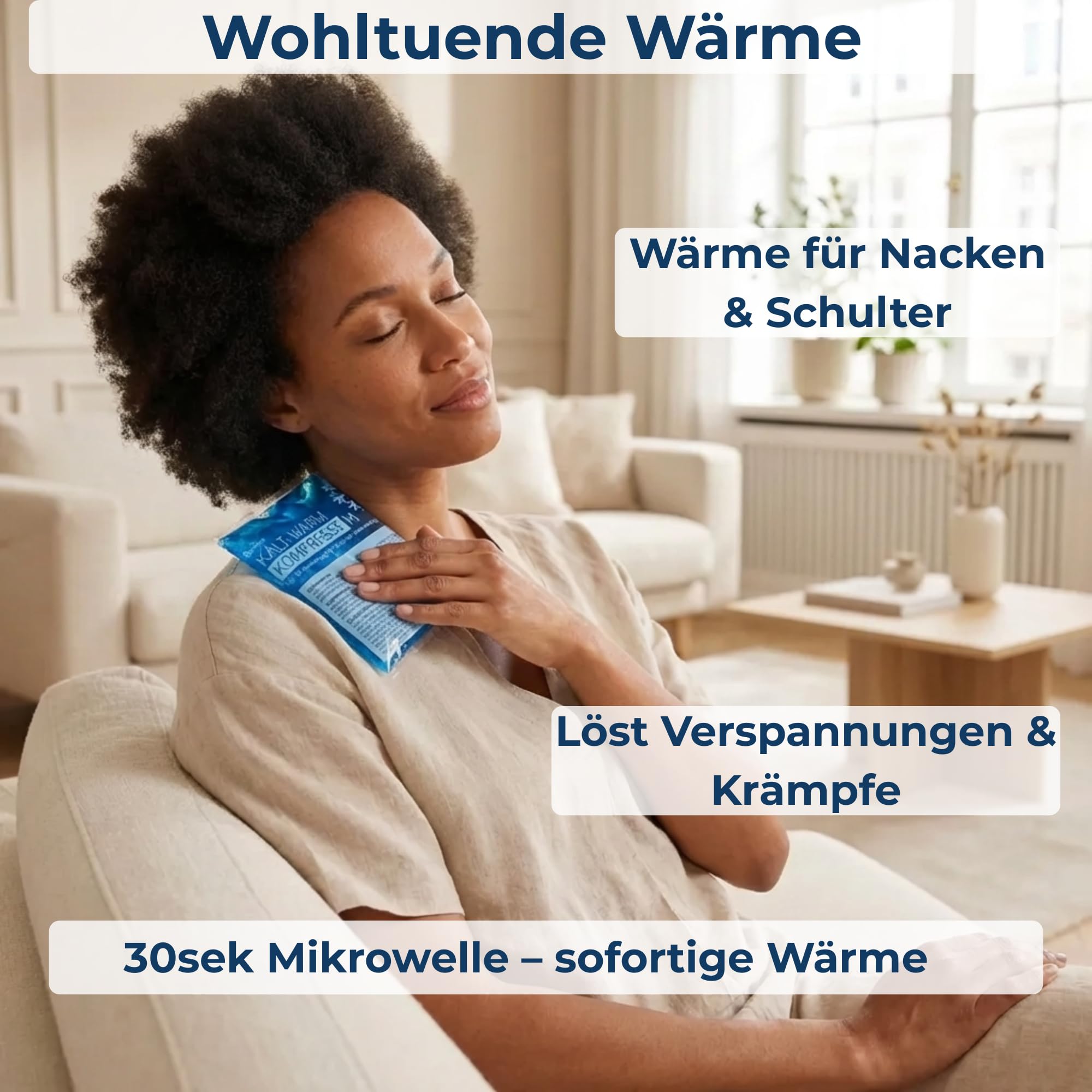 Kalt Warm Kompressen | 50er Set | 13x14 cm | Kühlpacks für Prellungen, Insektenstiche und andere Schmerzen | wiederverwendbare Gel-Kühlkissen 50er Set Kompresse)