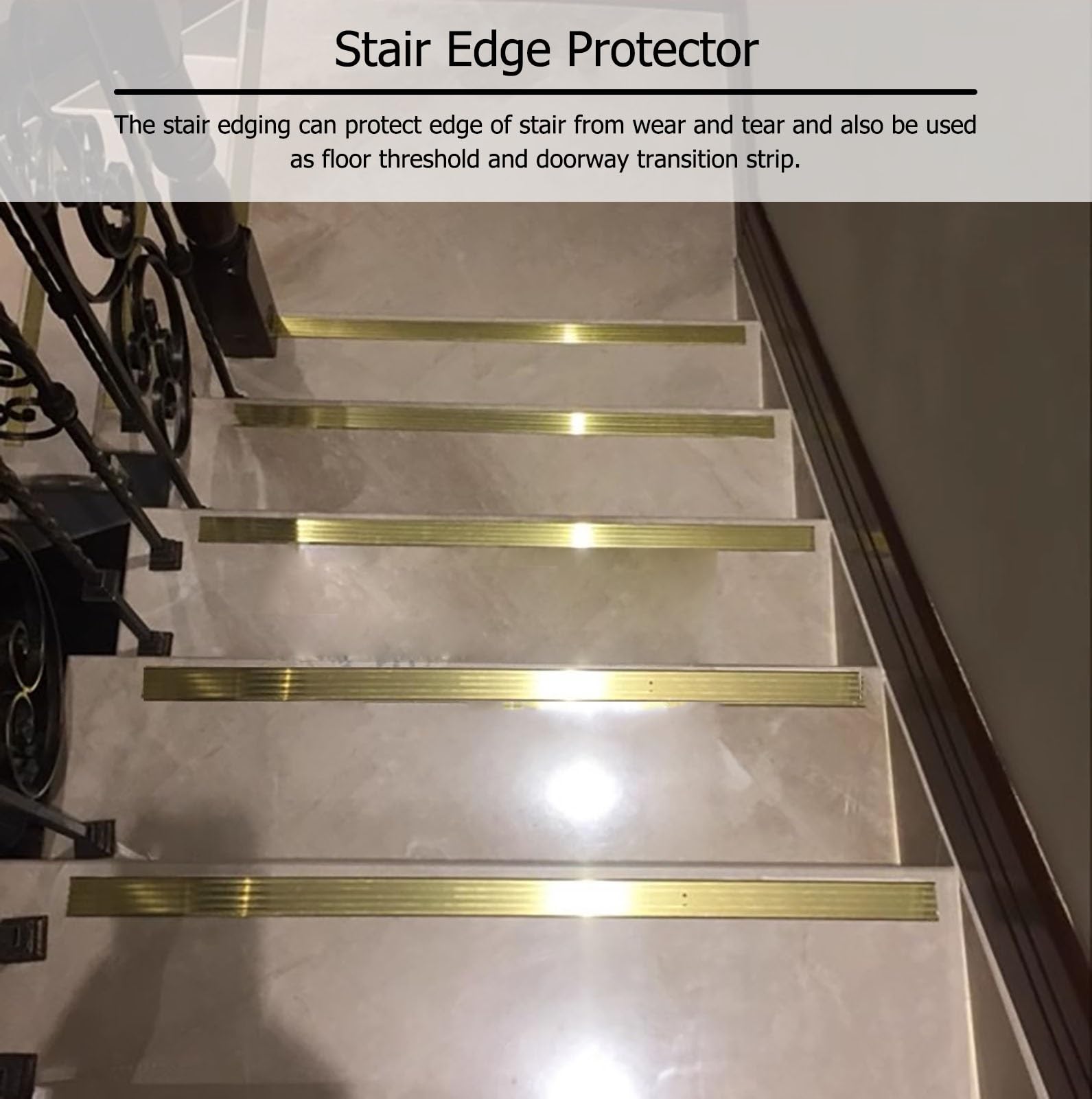 borde de umbral, Perfil Borde Escalera Moldura Transición Decorativa Hogar