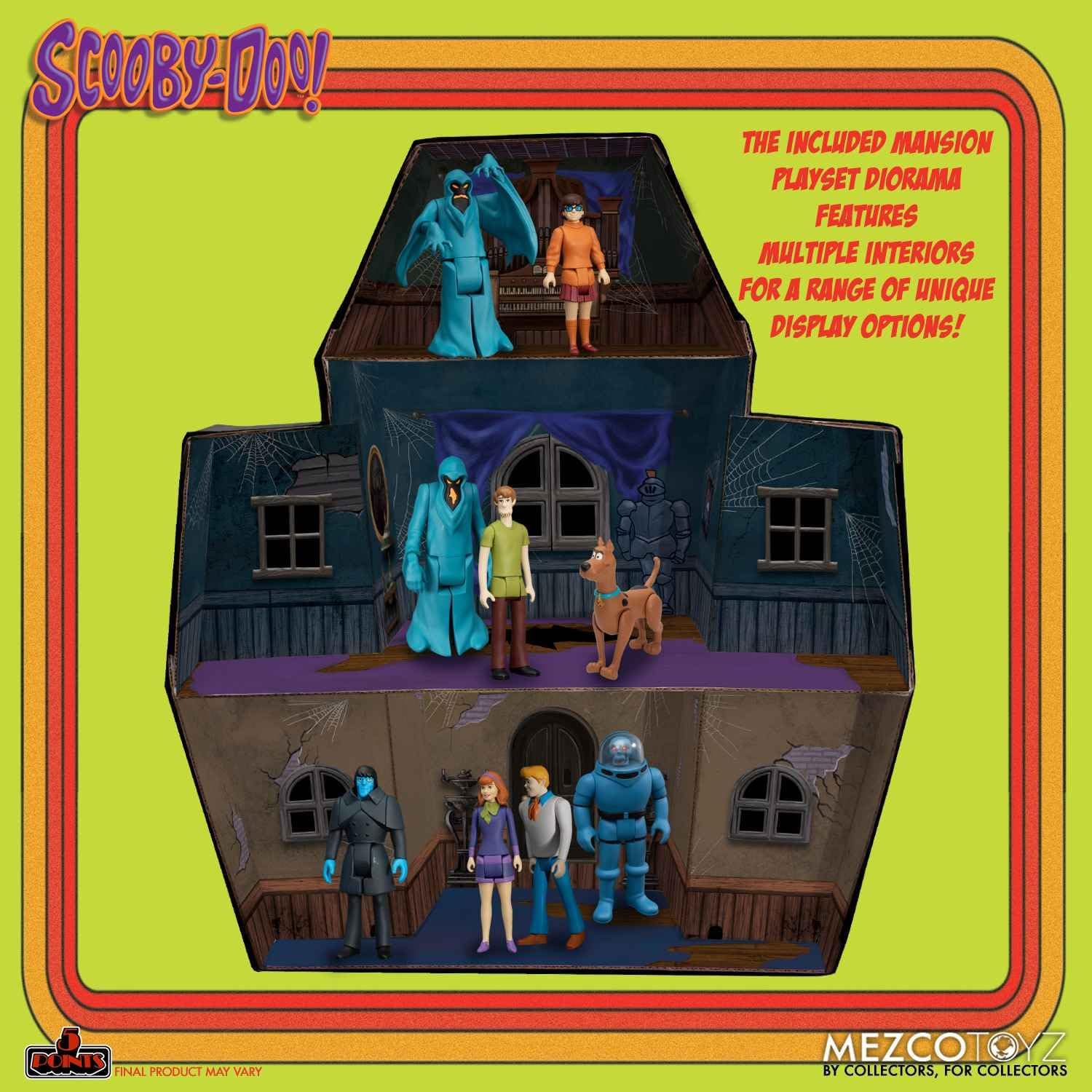 Mezco Toyz Scooby-Doo Friends and Foes Deluxe Action Figure Set, 5 Pieces