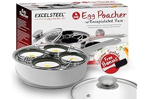 EXCELSTEEL Non Stick Easy Use Rust Resistant Home Kitchen Breakfast Brunch Induction...