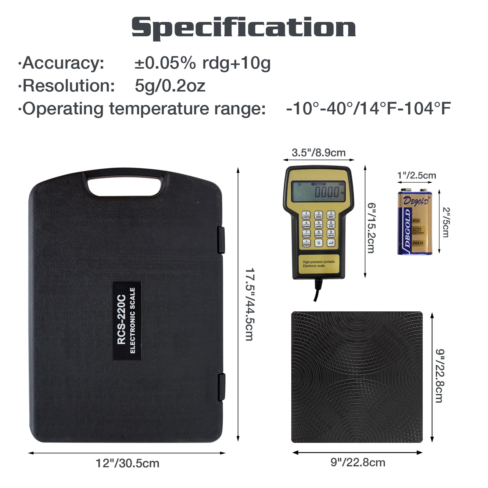 BACOENG Bilancia Elettronica per Refrigerante, 100 KG, Bilancia Elettronica per Ricarica Refrigerante, Bilancia Digitale per HVAC, AUTO AC