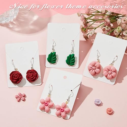 Miniatura 2 de 2 Pcs Flower Polymer Clay Molds for Jewelry Making, Daisy Rose Sunflower Nosegay Miniature Polymer Clay Molds for Jewelry Earrings Decoration