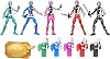 Power Rangers Dino Fury 5 Team Multipack 6-Inch Action Figure Toys with Keys and Chromafury Saber Weapon Accessories