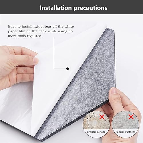 Miniatura 7 de Azulejos de fieltro para pared, tablero de anuncios hexagonal, tablero de corcho autoadhesivo con 30 pasadores de empuje, tableros de notas para el