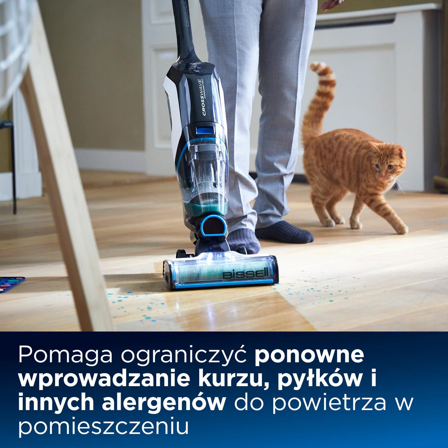 Bissell CrossWave 2815 zestaw akcesoriów, 2 x 1 l, uniwersalny środek do czyszczenia wielopowierzchniowego wałka ze szczotką, 1 x filtr
