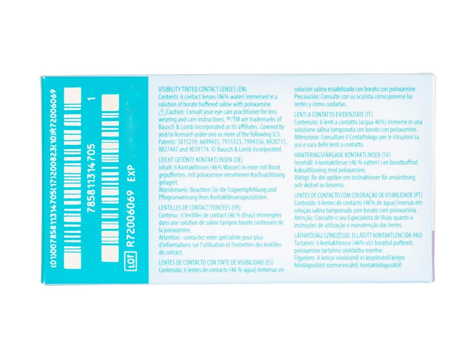 BAUSCH + LOMB ULTRA lentillas mensuales esféricas, 6 unidades / 8.5 BC / 14.20 DIA / +02,75
