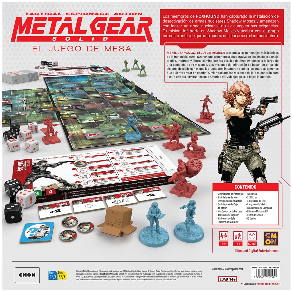 CMON Metal Gear Solid El Juego de Mesa