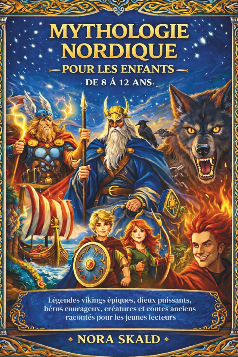 MYTHOLOGIE NORDIQUE POUR LES ENFANTS DE 8 À 12 ANS: Légendes vikings épiques, dieux puissants, héros courageux, créatures et contes anciens racontés pour les jeunes lecteurs