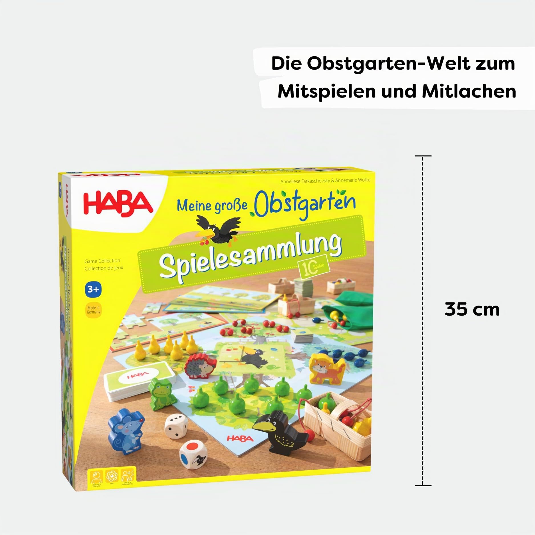 HABA 302282 - Mi Gran Colección de Juegos El Frutal, colección de 10 Juegos Infantiles de Mesa ambientados en El Frutal. Más 3 años.