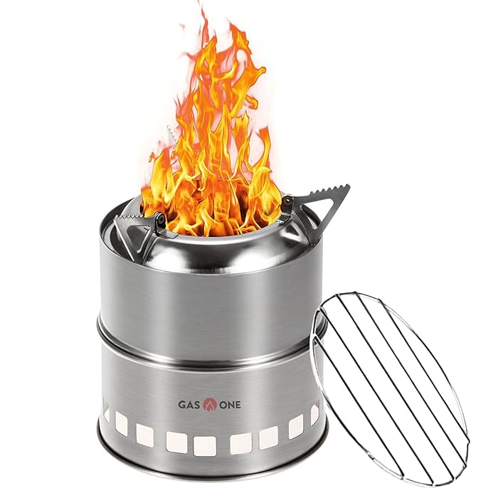 Buy Gas One Camping Stove Wood Stove Stainless Steel Portable Stove