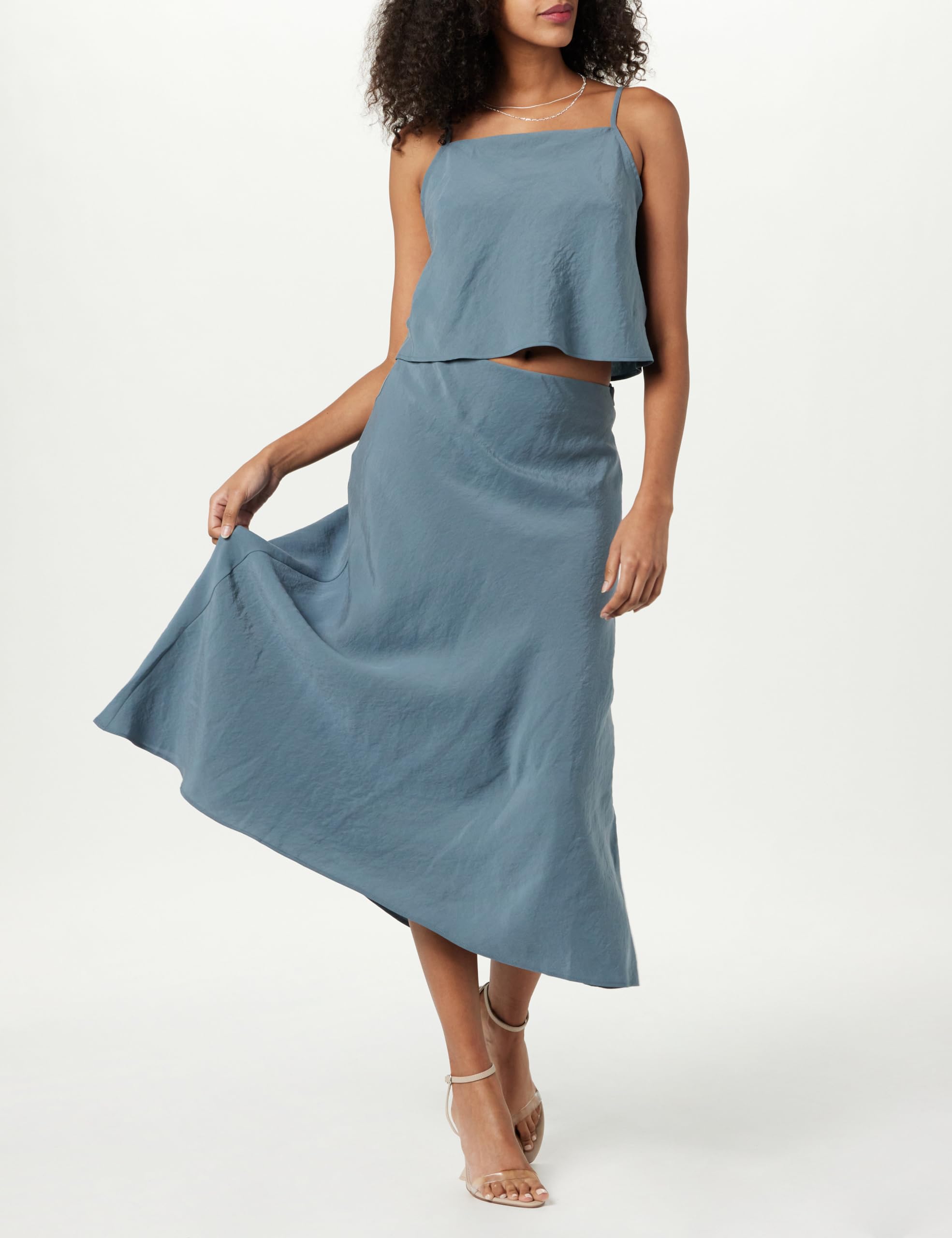 The Drop Haniyyah A-Line Midi Skirt Gonna Donna