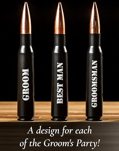 Miniatura 5 de Regalos para padrinos de boda  Grabado 'GROOMSMAN' 50 Cal Abridor de botellas I Juego de 1 regalo I padrino de boda I Perfecto para padrinos de boda