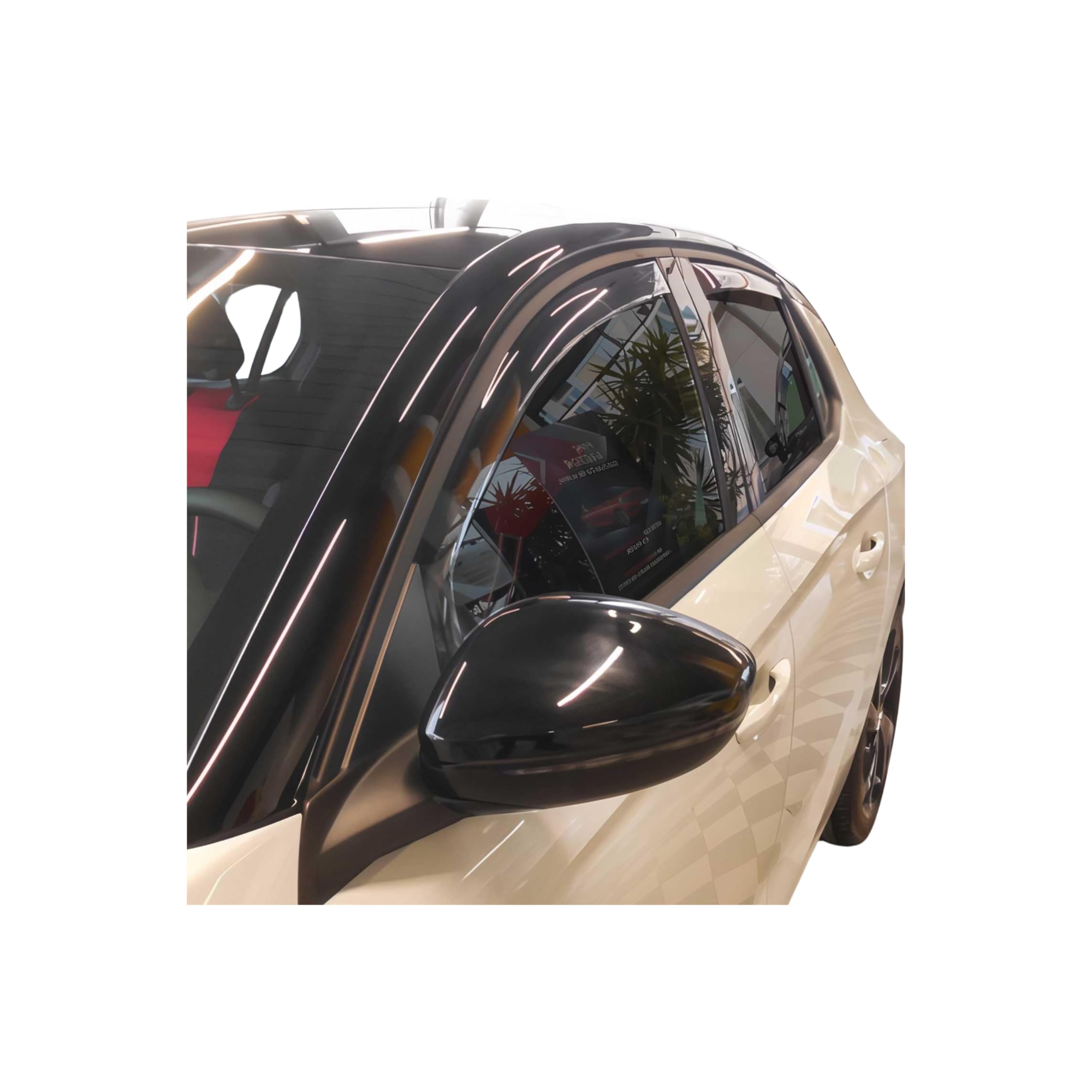 OMAC Windabweiser für Opel Corsa F 2019-2026 Acryl Dunkel 4tlg
