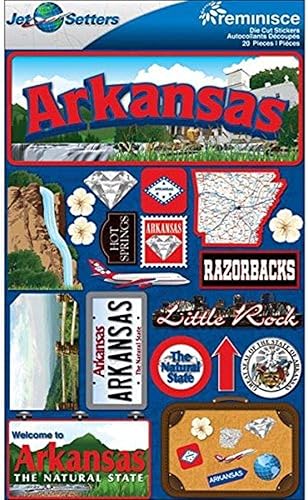 Reminisce Jet Setters 2 - Adhesivo tridimensional, Arkansas