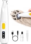 FURBONA Upgraded Dog Paw Trimmer with LED Light, 18 mm Widen Blade, 35 dB Low Noise, LED Display, Fully Waterproof, Rechargeable Clipper for Dogs Cats Trimming Paws, Eyes, Ears, Face, and Rump