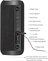 Vista 4 de Altavoces Bluetooth, altavoz portátil de 30 W, sonido estéreo fuerte, graves intensos IP67 impermeable, 30 horas de reproducción, micrófono