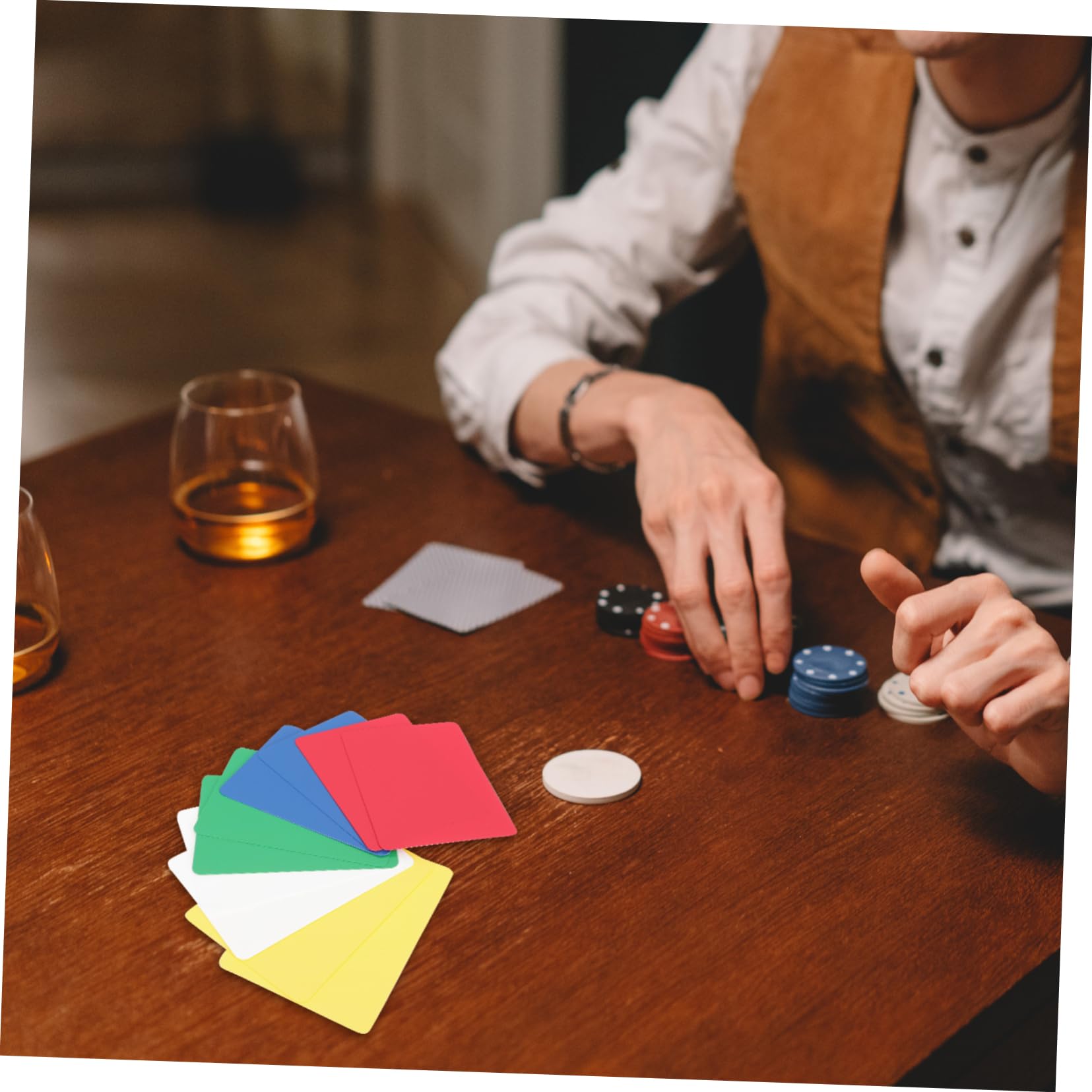 Alasum 40pezzi Distributore Di Carte Da Poker Professionale Da Plastica Utensile Per Gioco Di Carte Accessorio Per Giochi Di Poker Colori Differenti