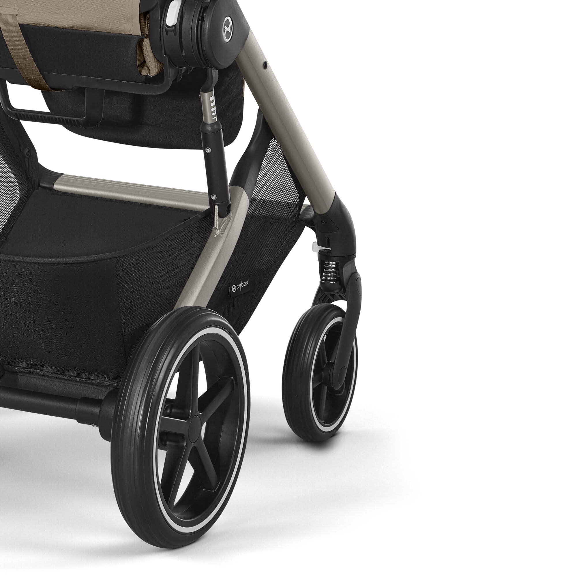 CYBEX Gold Balios S Lux Passeggino, Posizione Reclinabile Ergonomica, Sistema di Cinture con Una Sola Mano, Dalla Nascita Fino a 22 Kg (Circa 4 Anni), Almond Beige
