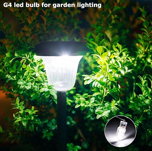Miniatura 6 de HengBo - Bombilla LED G4 de 12 V, luz diurna blanca 6000 K G4 JC base bi pin de 20 W, bombilla halógena de repuesto para debajo del gabinete,