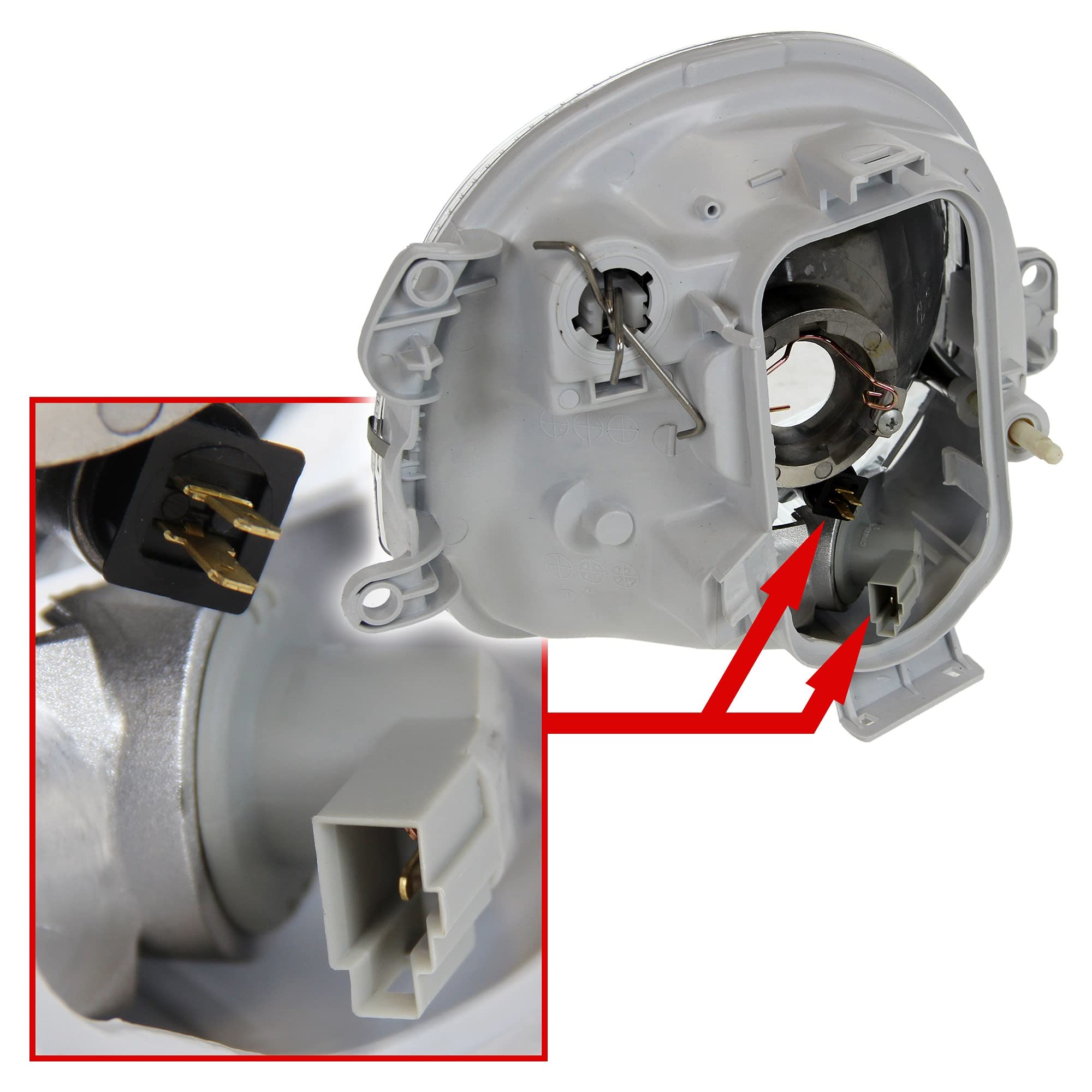 ATEC Germany 2x fari anteriori sinistro + destro H4 senza servomotore, | Compatibile con: RENAULT TWINGO I