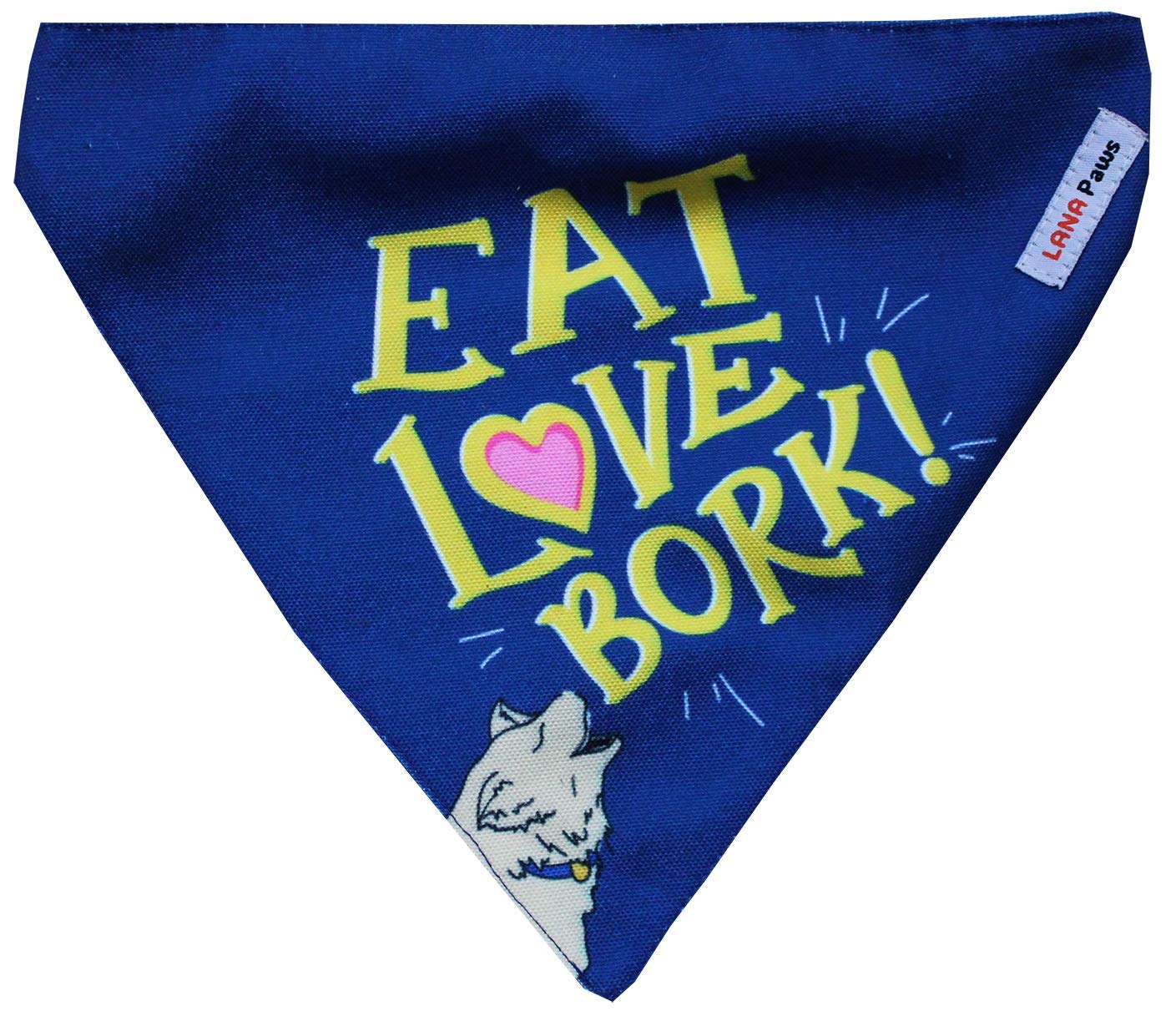 See full amazon price history chart for Lana Paws Eat Love Bork Adjustable Dog Bandana/Dog Scarf/Dog Gift (Indigo) Lana Paws Eat Love Bork Adjustable Dog Bandana/Dog Scarf/Dog Gift (Indigo) (B081B4XFHB) Amazon Price History, Amazon Price Tracker