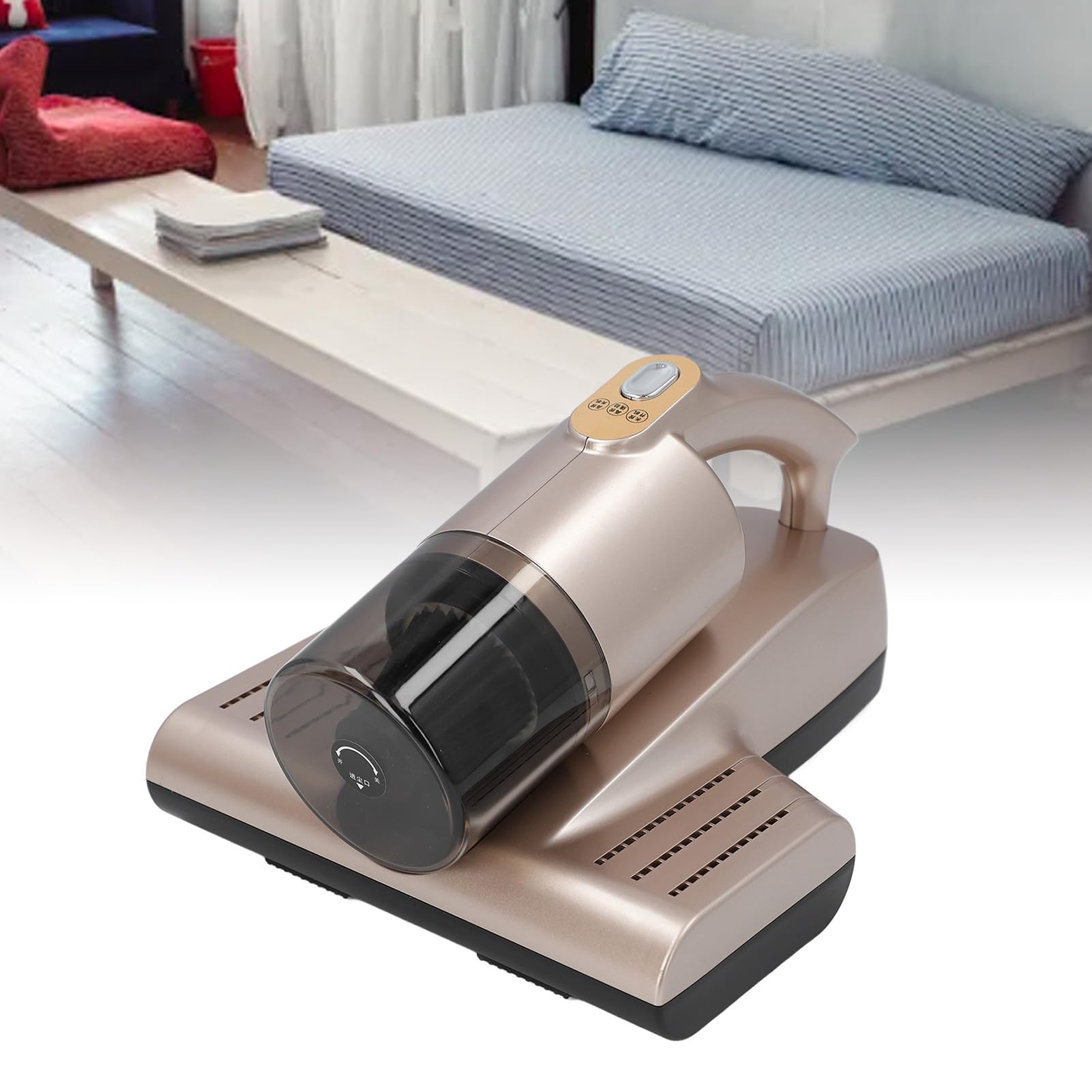 Mattress odkurzacz potężny 15 kPa ssanie ręczne Ultradźwiękowe UV C Light Cleaner do usuwania otworów na pył na rozkładanie na rozkładanie materacy