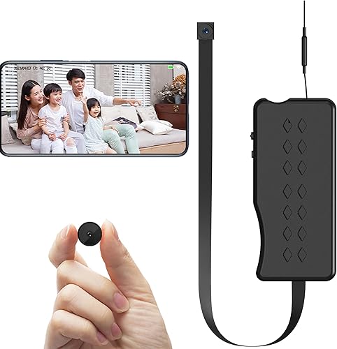 Pequeña cámara WiFi oculta 1080P, mini cámara espía DIY con detección de movimiento, micro cámara inalámbrica para interior para seguridad y