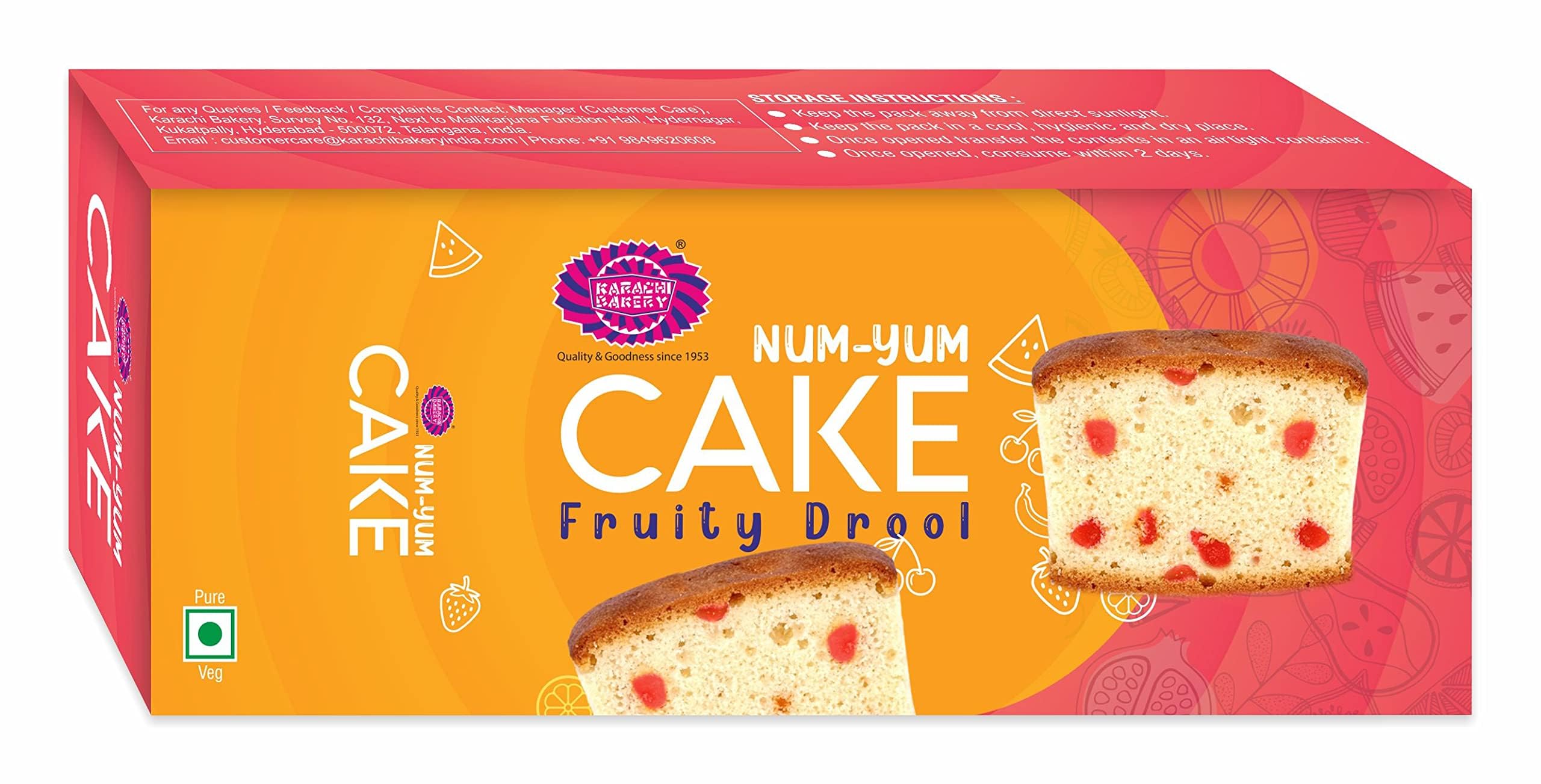 Karachi Bakery Num - Yum Cake - Fruity Drool, 80gm