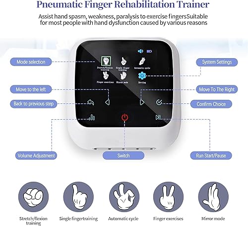 Miniatura 2 de Guantes de robot de rehabilitación  5 modos de equipo de rehabilitación de terapia física de mano para entrenador de rehabilitación de dedos  Mejora