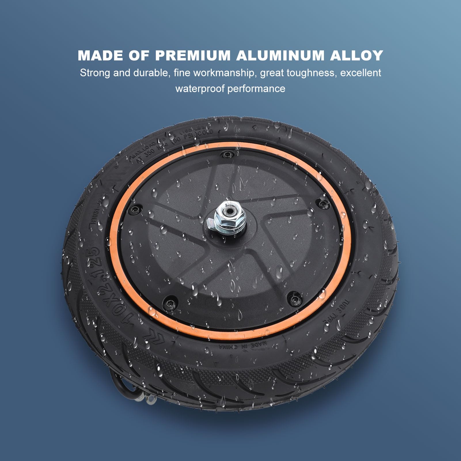 BuyWeek Pneumatico Gonfiabile del Motore, 36V 400W Motore della Ruota Motrice in Lega di Alluminio Motore per Scooter Elettrico per Ninebot F40