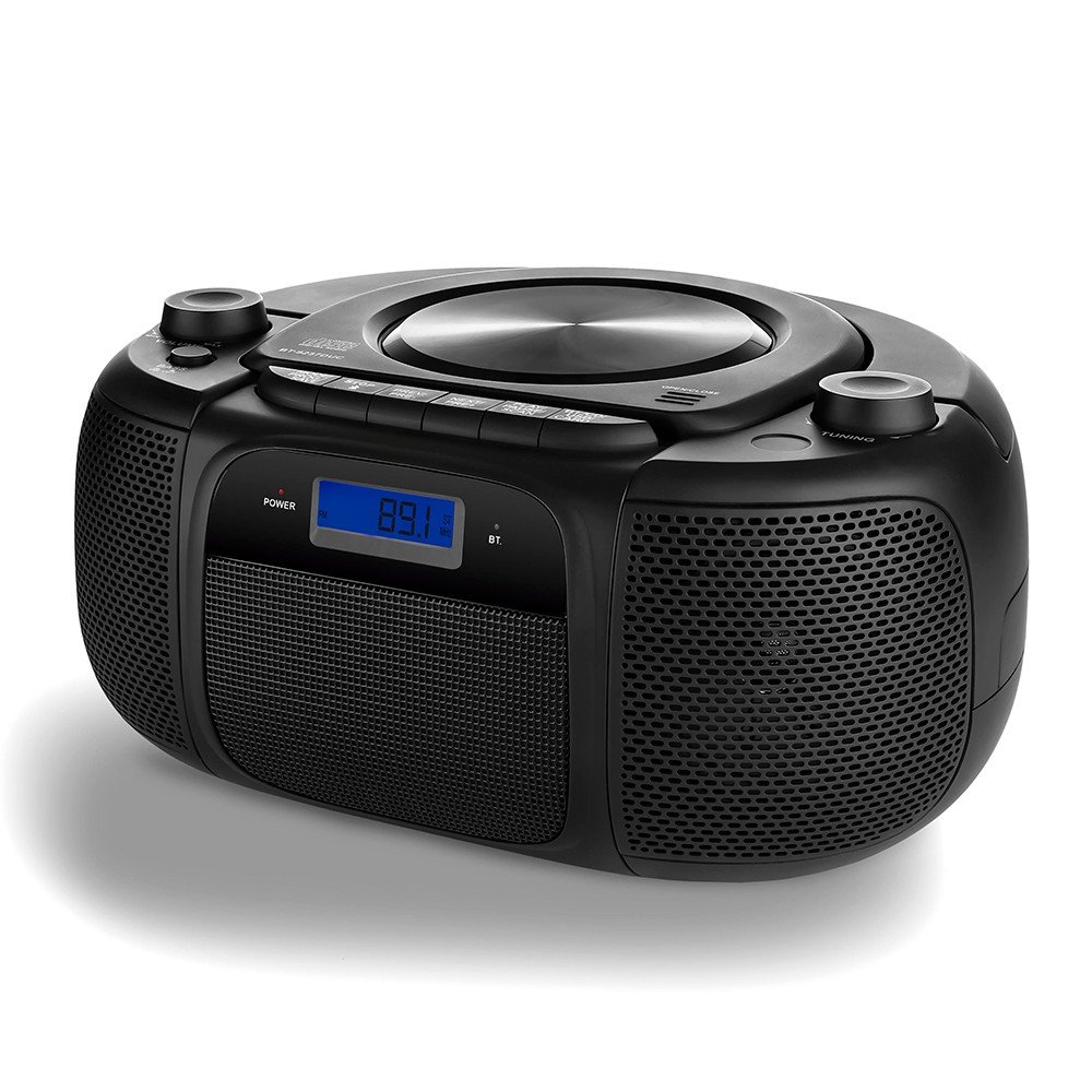 Caixa De Som Boombox Big 20W Rms Bt/Cd/Fm/Usb/Sd Preta - SP244