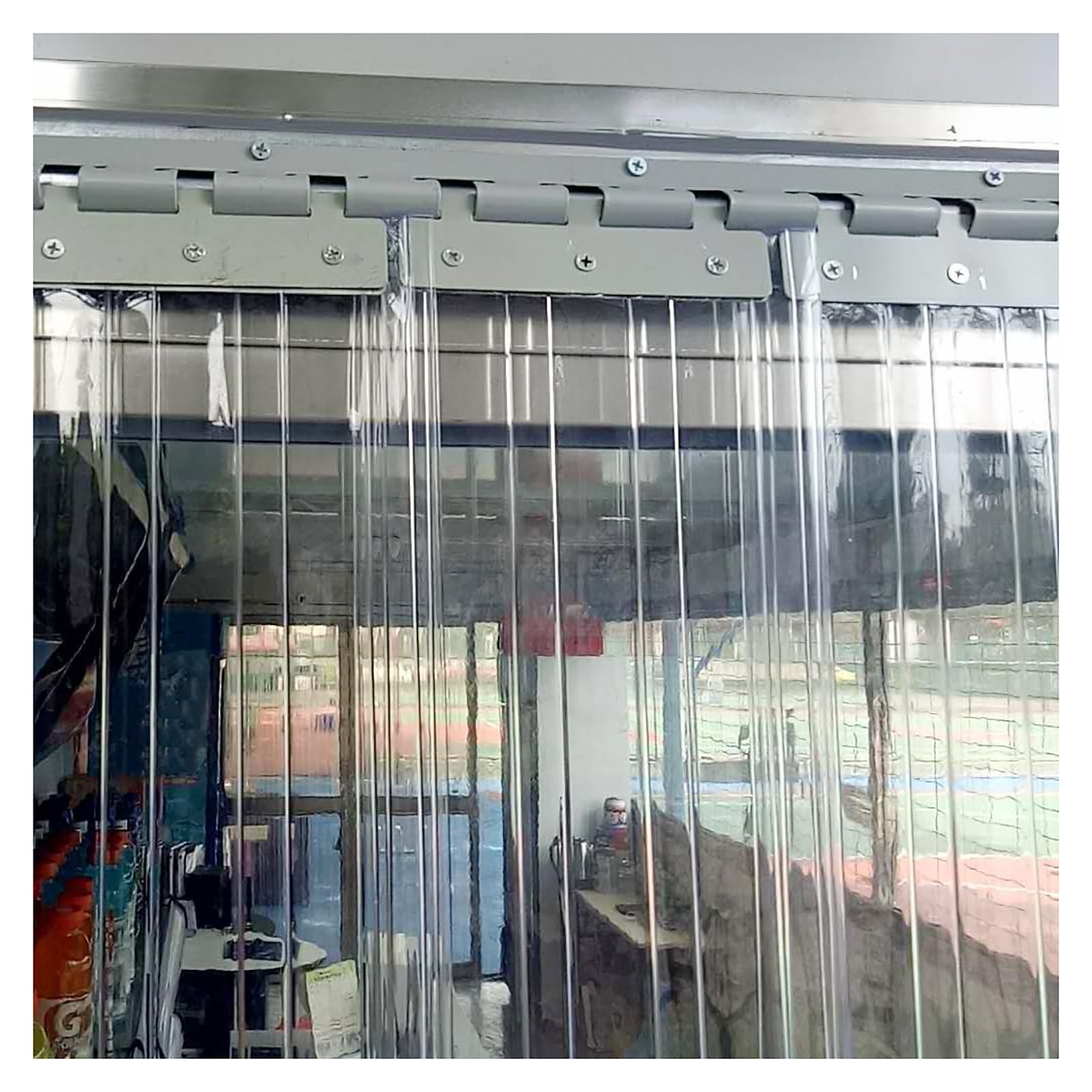 Bandes de porte de congélateur en PVC solution d'isolation durable 135 x 230 cm