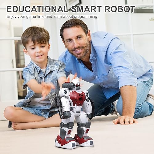 Miniatura 5 de MDGZY Robot de control remoto para niños robot de detección de gestos robot programable robot RC inteligente con pulverización interactiva robots de