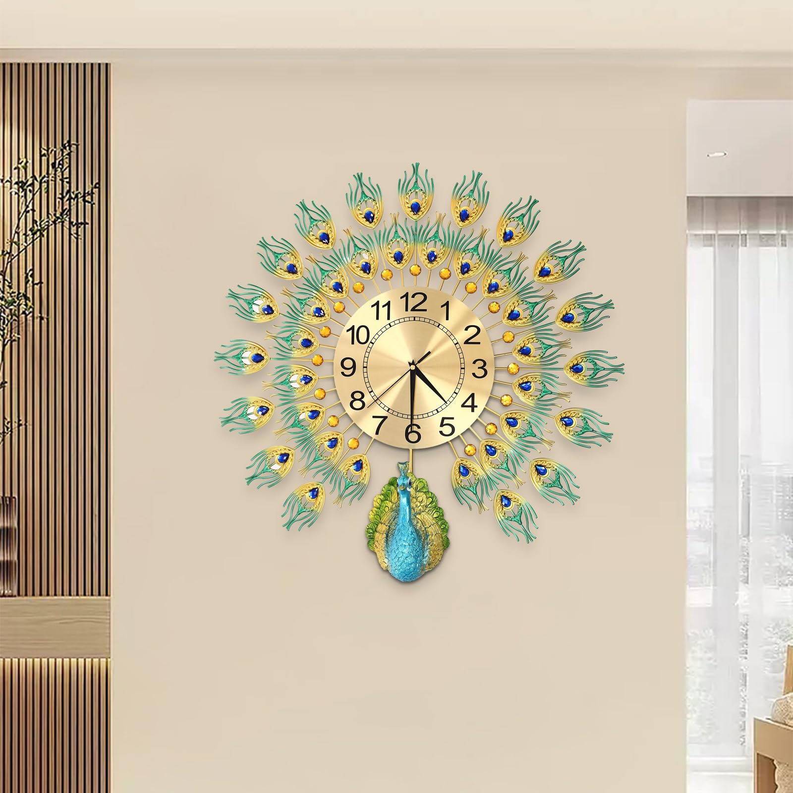 Grandes horloges silencieuses pour en finir avec le bruit du tic-tac au salon
