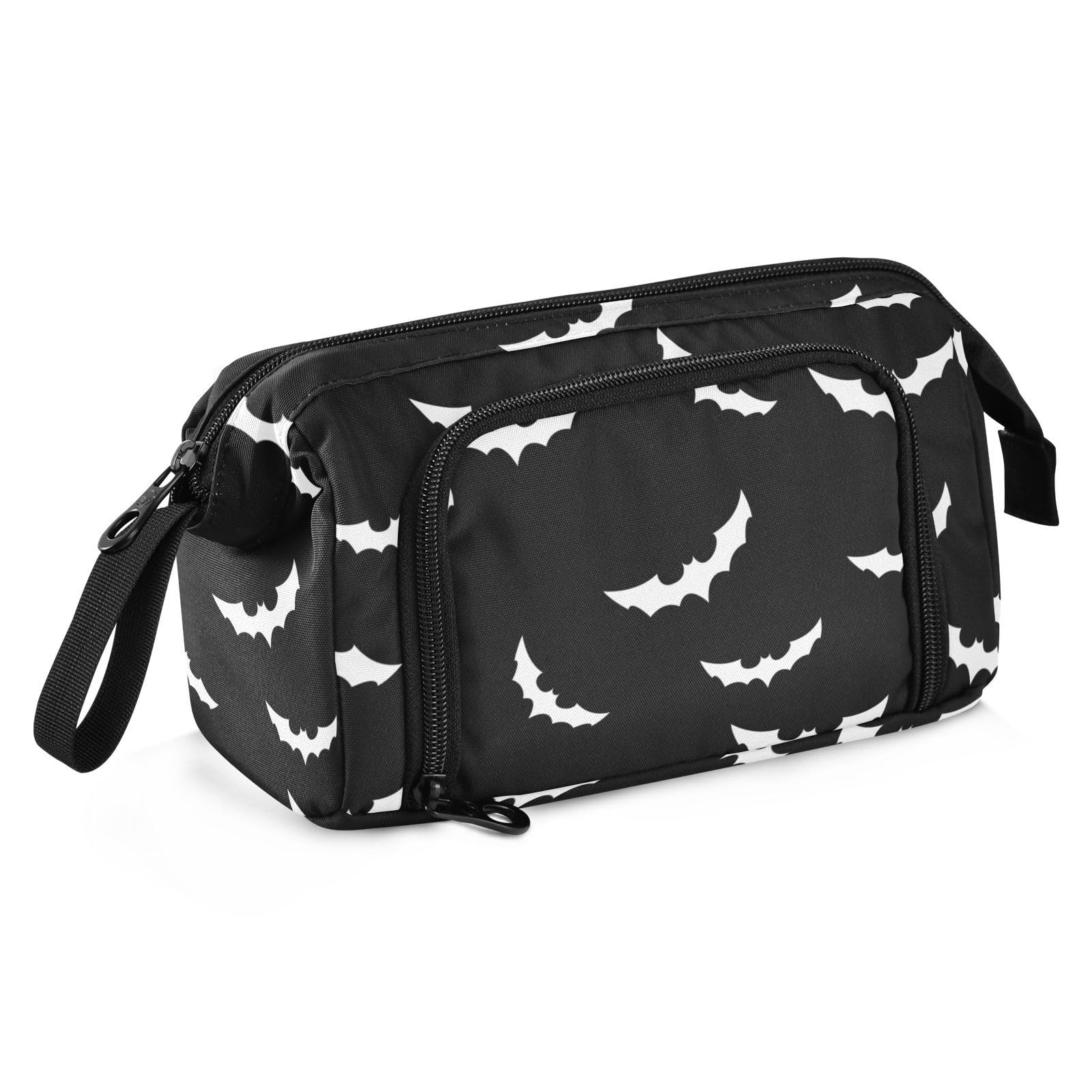 Halloween Bat Big Capacity Pencil Pen Case Large Pencil Pouch