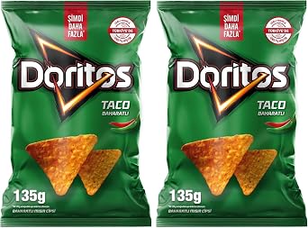 Doritos Taco Spicy Corn Chips Super Size 135g 2 pack