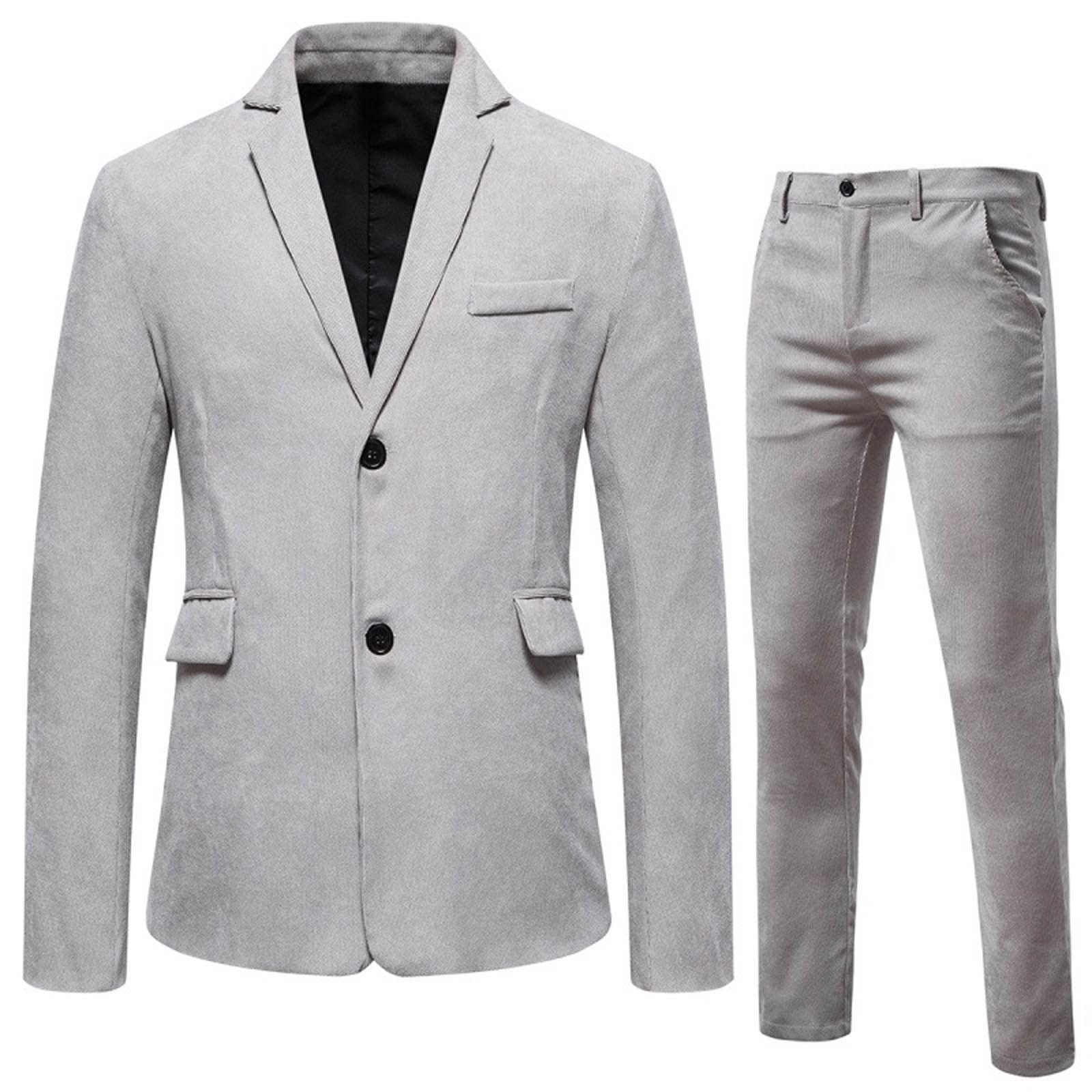 【MODERNIF】Rowe two-button suit set HAPPYGUAN Men's Suit Black Slim Fit 2 Button Formal Business