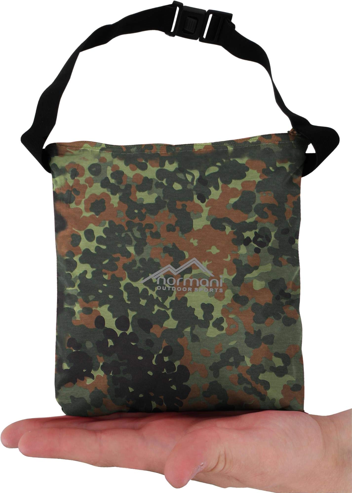 normani Regenponcho Wind und Wasserdicht mit Bauchtasche 3M Reflektoren