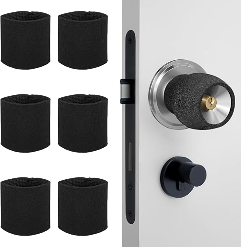 46 fundas redondas para manija de puerta, funda de cojín para pomo de puerta, para verano e invierno, protector de manija de puerta de silicona,