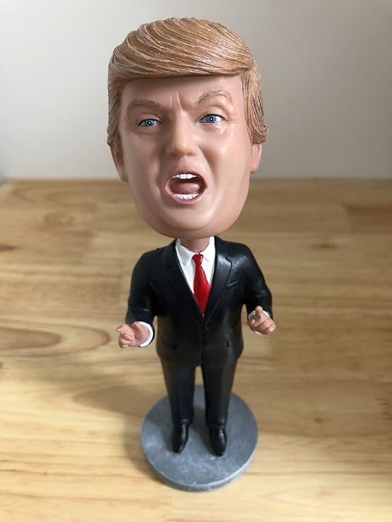 OZUKO Donald Trump Bobblehead, Toy Action Figure of Our President for Car Dashboard, Small-sized, Black