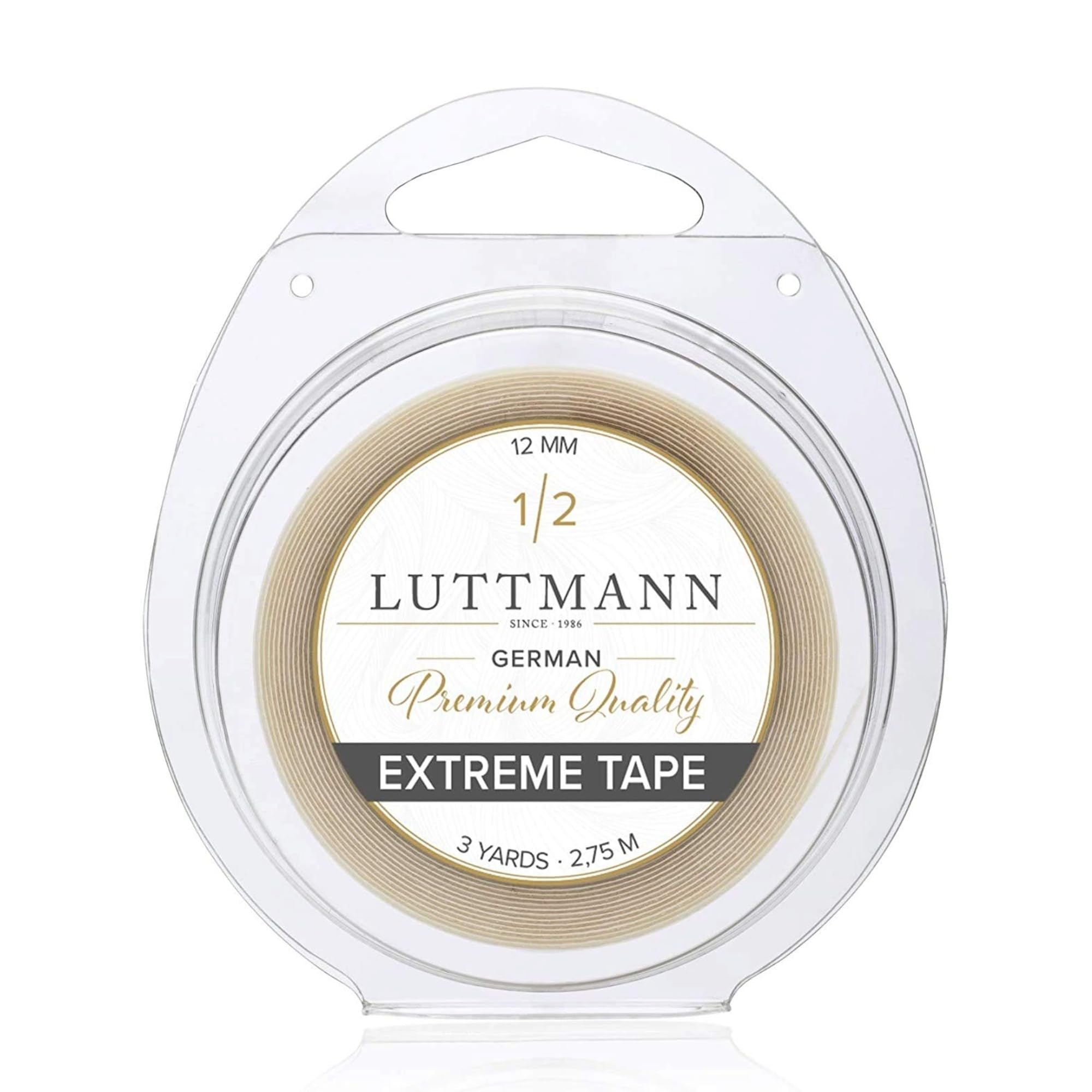 Extreme Tape - 12 mm de haute qualité extra Hold Ruban adhésif adhésif adhésif Lacefront transparent pour systèmes de cheveux, accessoires de cheveux, perruques, toupets et extensions
