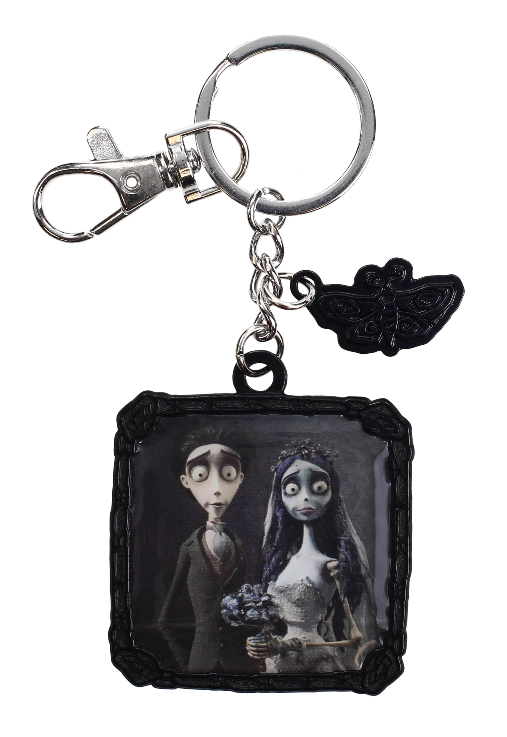 SD TOYS - Corpse Bride Metal Keyring Wedding, metallic silver, S, Vintage